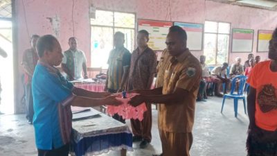 Serah terima Jabatan Kades Terpilih Desa Toianas