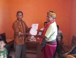 Yonas Nahak Figur Terbaik di Desa Laleten Daftar Sebagai Bakal Cakades