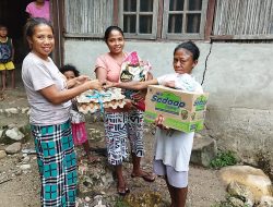 Kepala Desa Taaba Beri Bantuan Pangan Untuk Korban Bencana