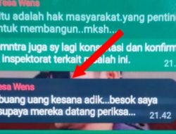 Pasca Penayangan Berita Rabat Beton Desa Tesa, Kepala Desa Intervensi Wartawan Untuk Tidak Perlu Lapor Inspektorat. Ada Apa?