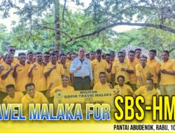 Komunitas Travel Malaka Deklarasi Menangkan SBS-HMS di Pantai Abudenok