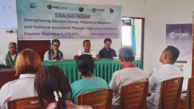 Wujudkan Desa Tangguh Bencana, Empat Lembaga Ini Lakukan Sosialisasi Program I-CREATE Atasi Bencana Banjir