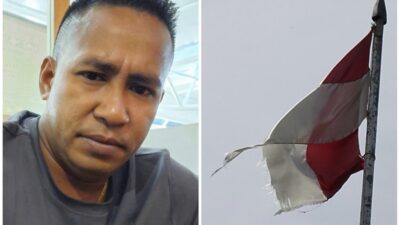 Terulang Kembali Bendera Sobek Berkibar, Advokat Asal Malaka   Soroti Kepala Desa Webriamata