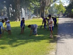 Upaya Ciptakan Lingkungan Bersih dan Sehat, Pemdes Umalor Giat Jum’at Bersih