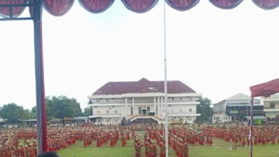 1.020 Penari Ramaikan Hardiknas 2025 di Malaka, Bentuk Formasi Tulisan “NTT–Malaka” di Lapangan Umum Betun