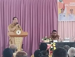 Wabup HMS Geram Ketika Kepala Desa Tidak Hadir dan Pulang Duluan Sebelum Rapat DTSEN Selesai