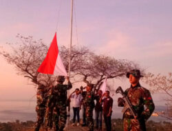 Merah Putih Berkibar di Puncak Gunung Sone: Rayakan HUT RI ke-80