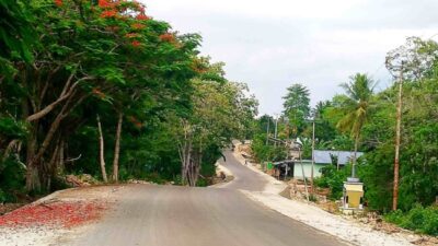 Perbaikan Akses Jalan Umasukaer-Kateri, Warga Malaka Apresiasi Kinerja Bupati SBS