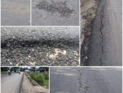 Diduga Dikerjakan Asal Jadi, Proyek Jalan Halilulik-Teun Rusak Kurang dari Seminggu