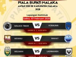 Tiga Laga Seru Menanti, Piala Bupati Malaka 2026 Kembali Bergulir Sabtu Ini