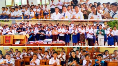 Peringati Hardiknas 2026, Komunitas Semangat Saling Membantu Salurkan Donasi Literasi untuk Siswa di TTS