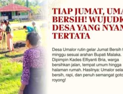 Taat Arahan Bupati SBS, Desa Umalor Tak Pernah Lewatkan Jumat Bersih